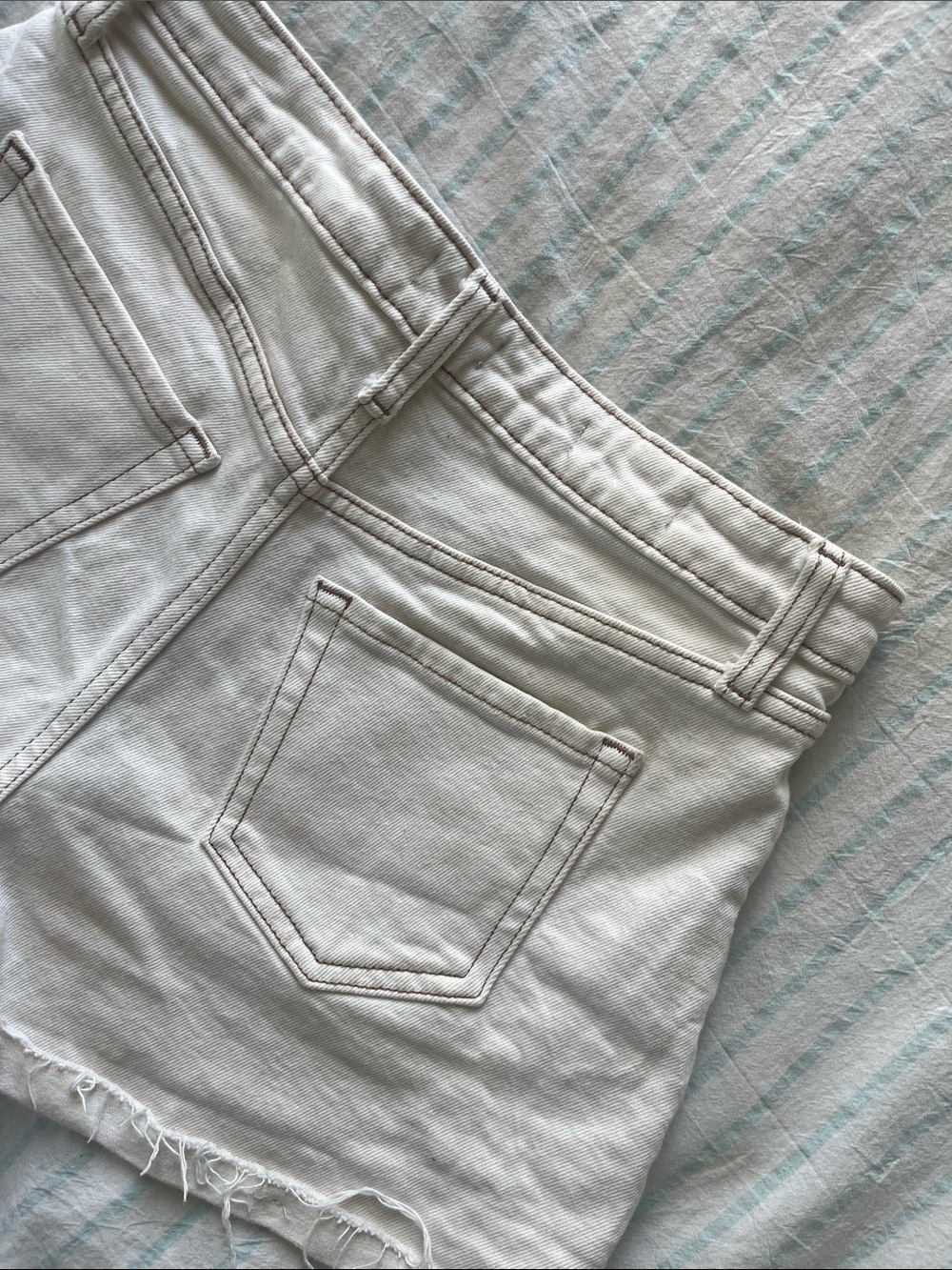 White Wild fable White High-Rise Denim wide leg Shorts - Picture 11 of 11